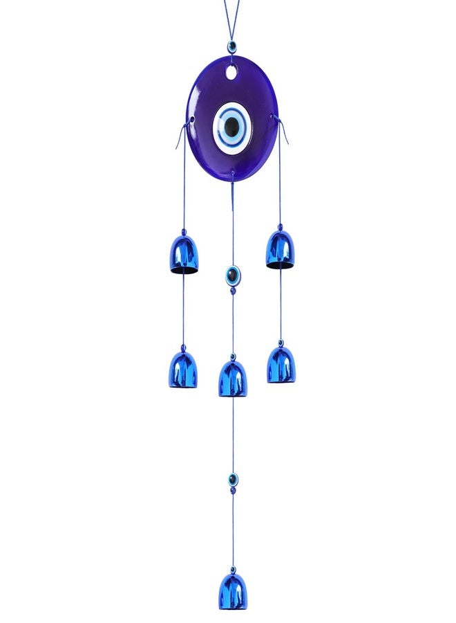 Crystu Fengshui Big Evil Eye Wind Chimes Hanging for Window Balcony Decor Home Endurance Door Decoration, Evil Eye Wind Chimes for Balcony - Image 4
